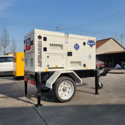 Trailer-mounted diesel generator set