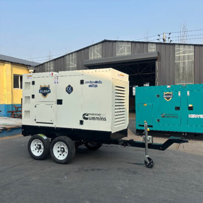 Trailer-mounted diesel generator set